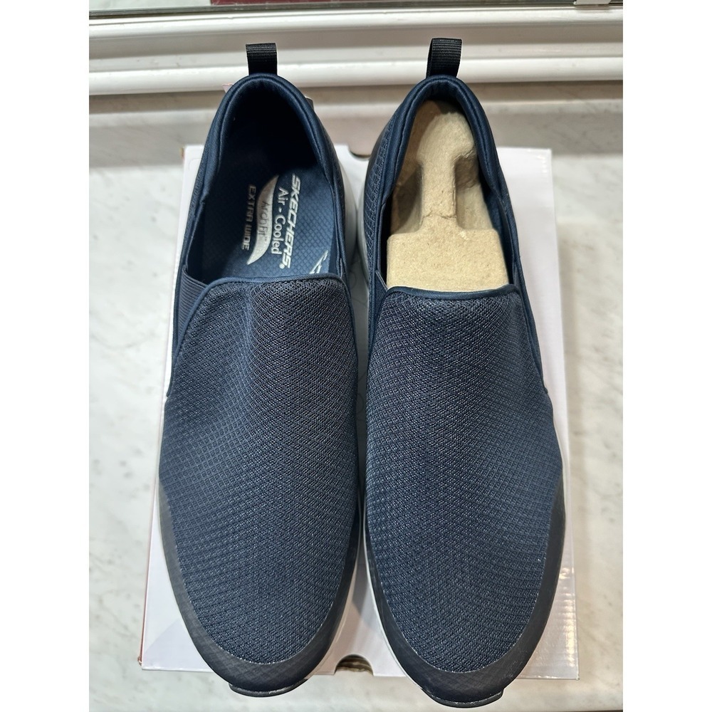 Skechers Arch Fit Banlin Slip-On Sneakers Navy Men's 15 Extra Wide New - Picture 4 of 6